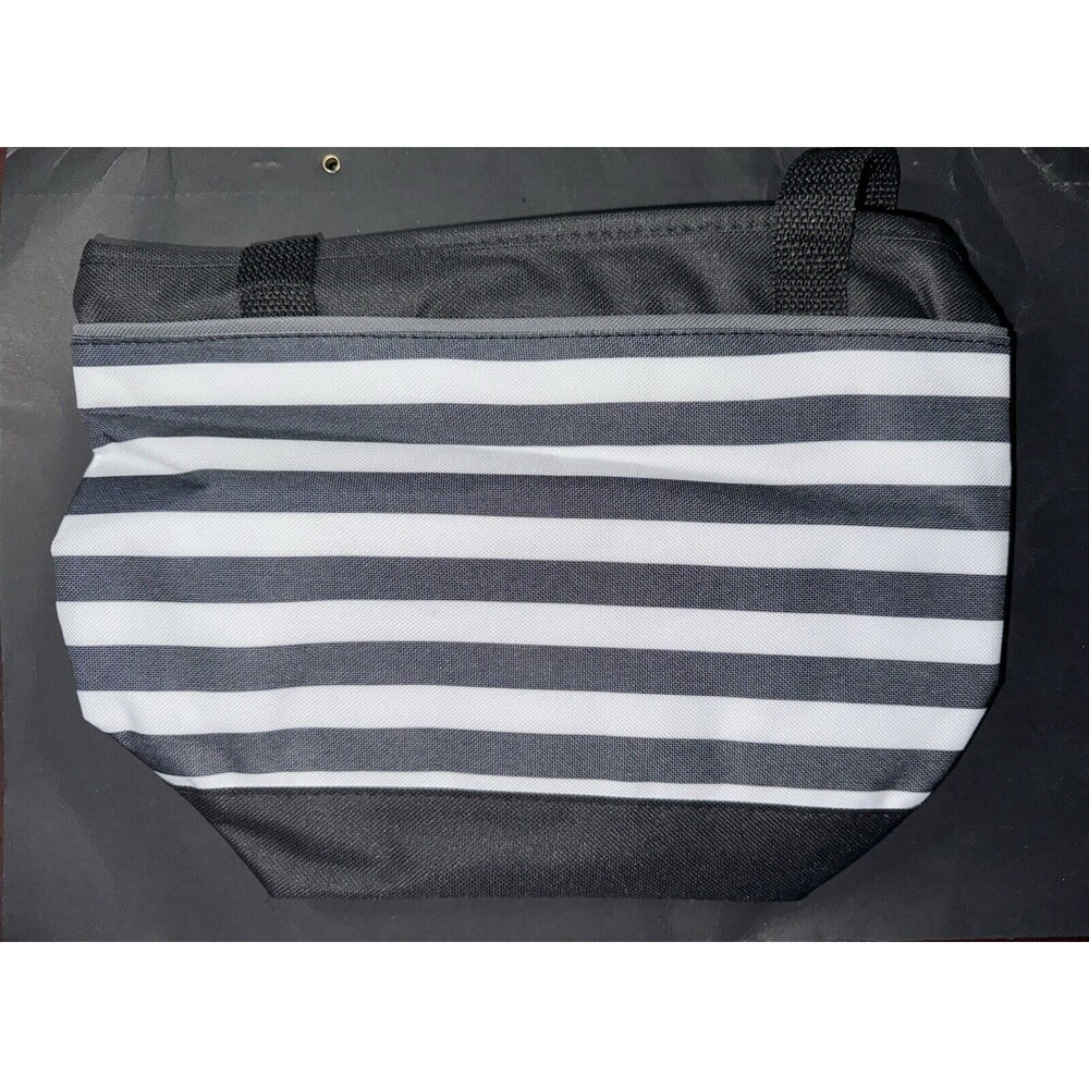 True Living Outdoors Striped 8 Can Soft Side Cooler Lunch Tote
